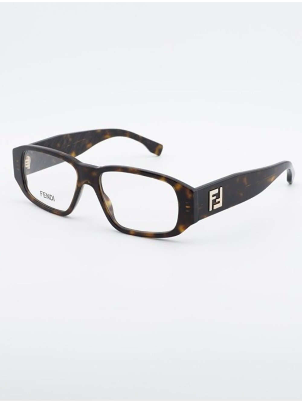 Fendi FE50115I 052 Eyeglasses Havana 54mm Rectangle Frame